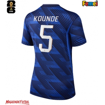 Franța Jules Kounde #5 Echipament de Fotbal Replică Mondial 2026 Femei Acasa